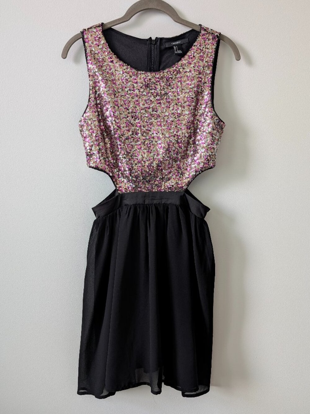 FOREVER 21 Sequin Cutout Party Dress | Size Small
